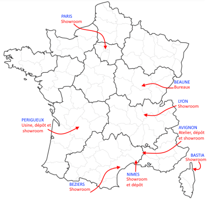 Francepierre Beaune / Paris / Nîmes / Avignon / Béziers et LP Pierre Naturelle à Périgueux / Bergerac