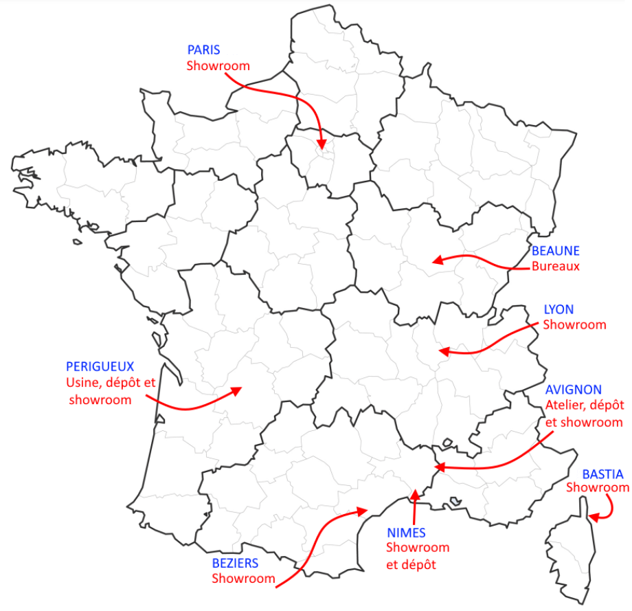 Bourgogne / Paris / Ile-de-France / Occitanie / Rhône-Alpes / Provence-Alpes-Côte d'Azur / Corse / LP Pierre Naturelle à Nouvelle Aquitaine
