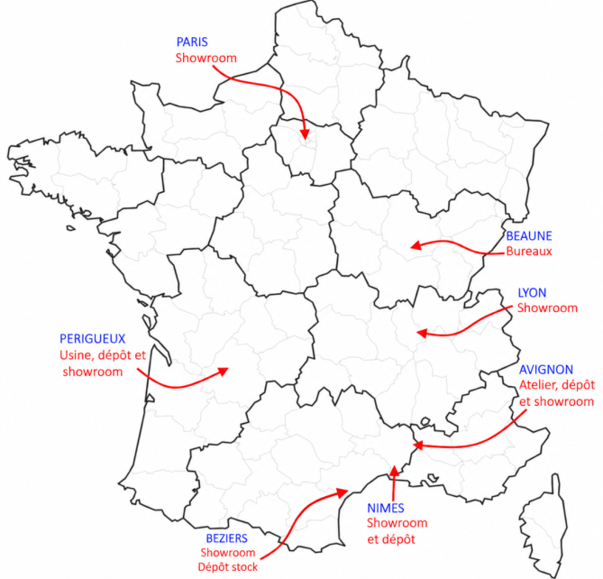 Bourgogne / Paris / Ile-de-France / Occitanie / Rhône-Alpes / Provence-Alpes-Côte d'Azur / Nouvelle Aquitaine