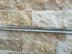 Parement en pierre de Montagnac B1 face éclatée sur mesure, assise 20cm maxi, longueur 40cm maxi
