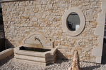 Parement Village pierre naturelle de Dordogne, ép. 2/3 cm, ht 6 à 15cm face arrière sciée