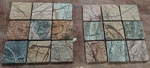 Mosaïque 5x5 ou 10x10cm pierre naturelle Marbre brun et forêt Bidaser Inde et Indonésie