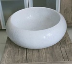 Vasque marbre blanc poli