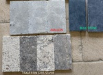 Comparaison de pierre grise avec le Travertin Gris Silver dalle en pierre naturelle