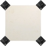 Dallage cabochon Mareuil 30x30 ou 40x40cm adouci + marbre noir