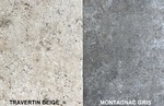 Montagnac Gris pierre naturelle showroom de Paris