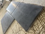 Dalle 60x40x2cm pierre naturelle noire vieillie et patinée à la main