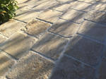 Pavé tomette pierre naturelle en  finition vibrée Valliguières
