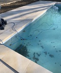 Margelle de piscine en pierre du Périgord Montagnac crème
