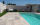 Bandes pierre gris clair longues libres, design contemporain, spécial terrasse