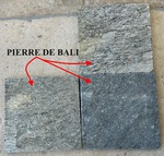 Pierre de bali naturelle, roche métamorphique émeraude