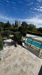 Travertin extérieur en terrasse plage de piscine entre Narbonne et Béziers