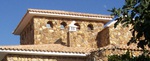 PAREMENT PIERRE DOREE OR RUSTIQUE MUR PIERRE SECHE CORSE, SARDE, TYPE MÉDITERRANÉEN