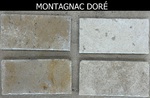 Montagnac Doré brossé arêtes vibrées