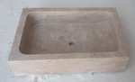 Evier bac en pierre Travertin