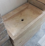 Evier en Travertin pierre naturelle