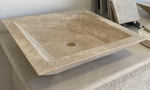Vasque en Travertin