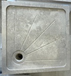 Bac à douche receveur en travertin pierre naturelle