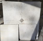 Montagnac Crème et cabochon gris