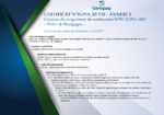 Certificat N°igpia-83 V01