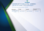 Certificat N°igpia-83 V01