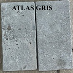 Dallage pierre du Maroc ATLAS Gris adouci, arêtes vibrées