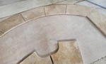 Margelle de piscine sur mesure en Travertin pierre naturelle