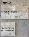 Comparaison Ampilly et Travertin Toplight