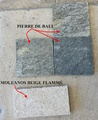 Pierre de Bali naturelle et Moleanos Beige flammé