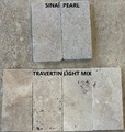 Sinaï Pearl et Travertin Light Mix