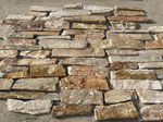 Parement mural en pierre naturelle Quartzite Doré en vrac loose stone